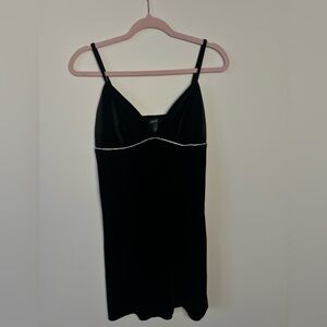 Wild Fable Black Mini Dress with Silver Jewels